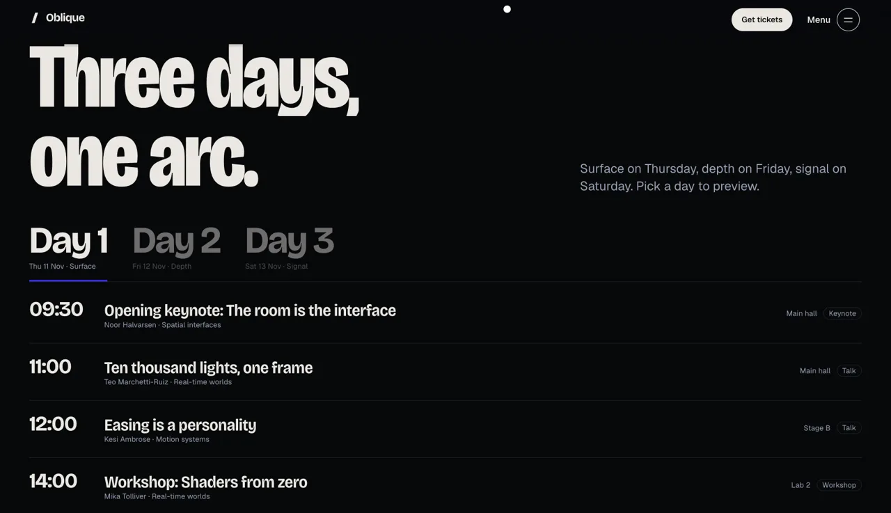 Events & Conferences — screen 2
